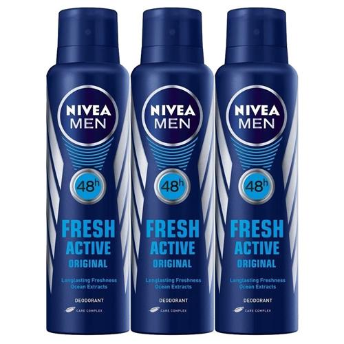 NIVEA DEO FRESH ACTIVE 150ml(2+1)